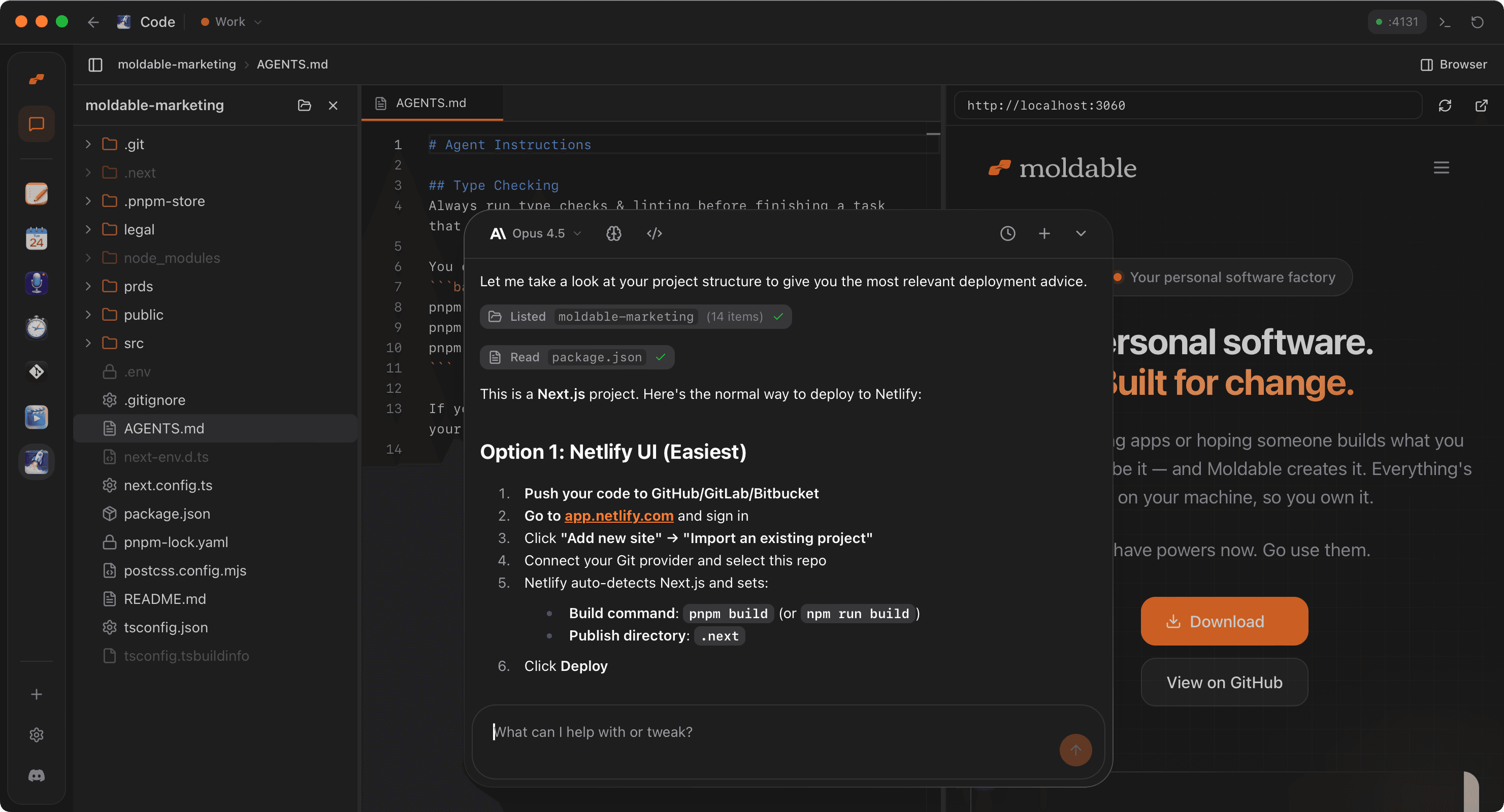 Code Editor screenshot