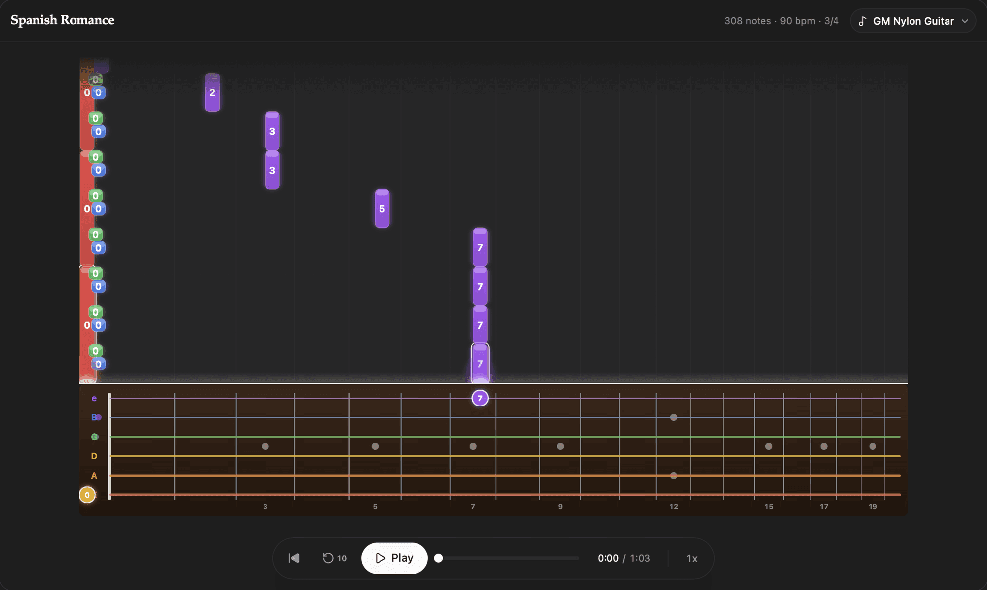 Guitar screenshot