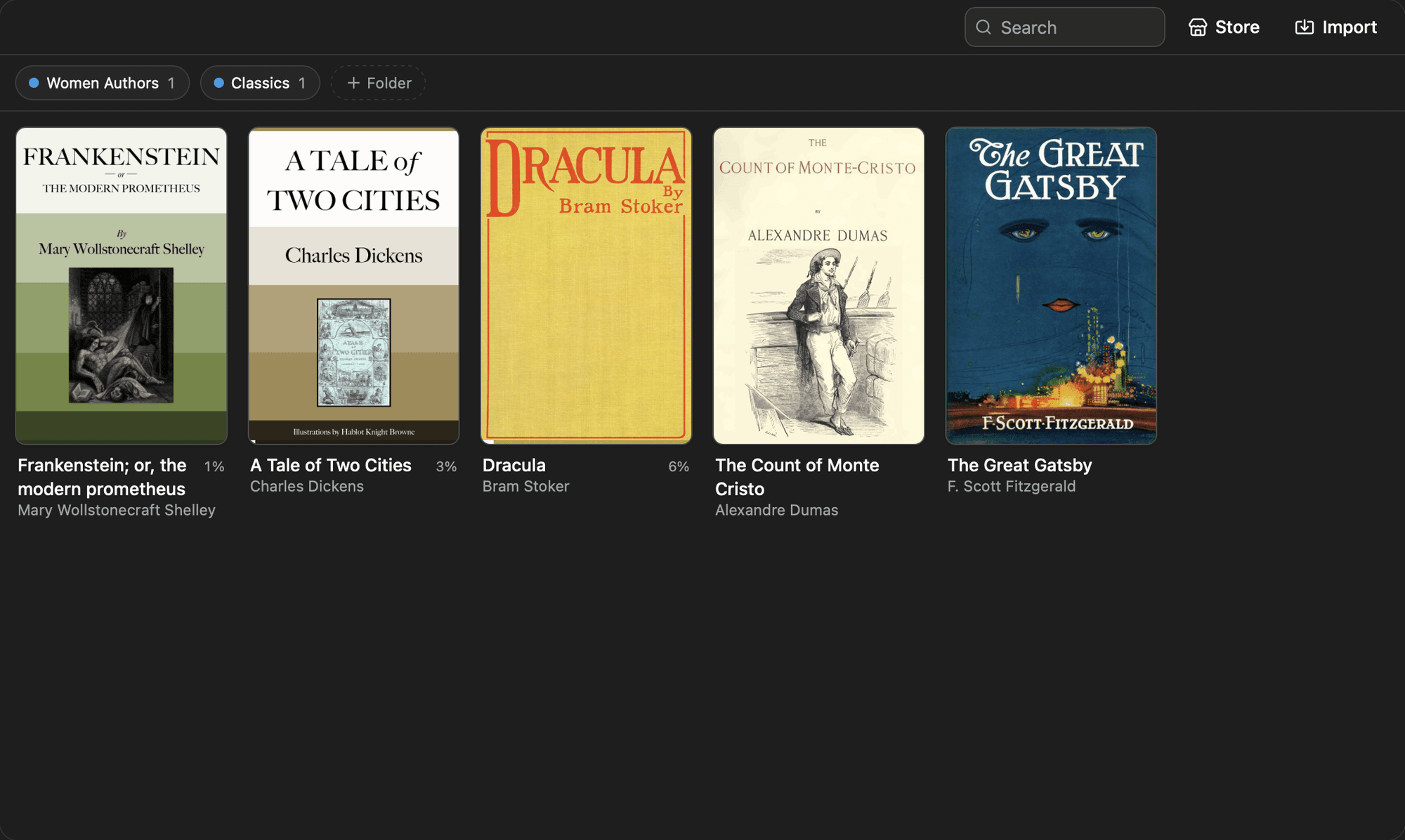 Reader screenshot