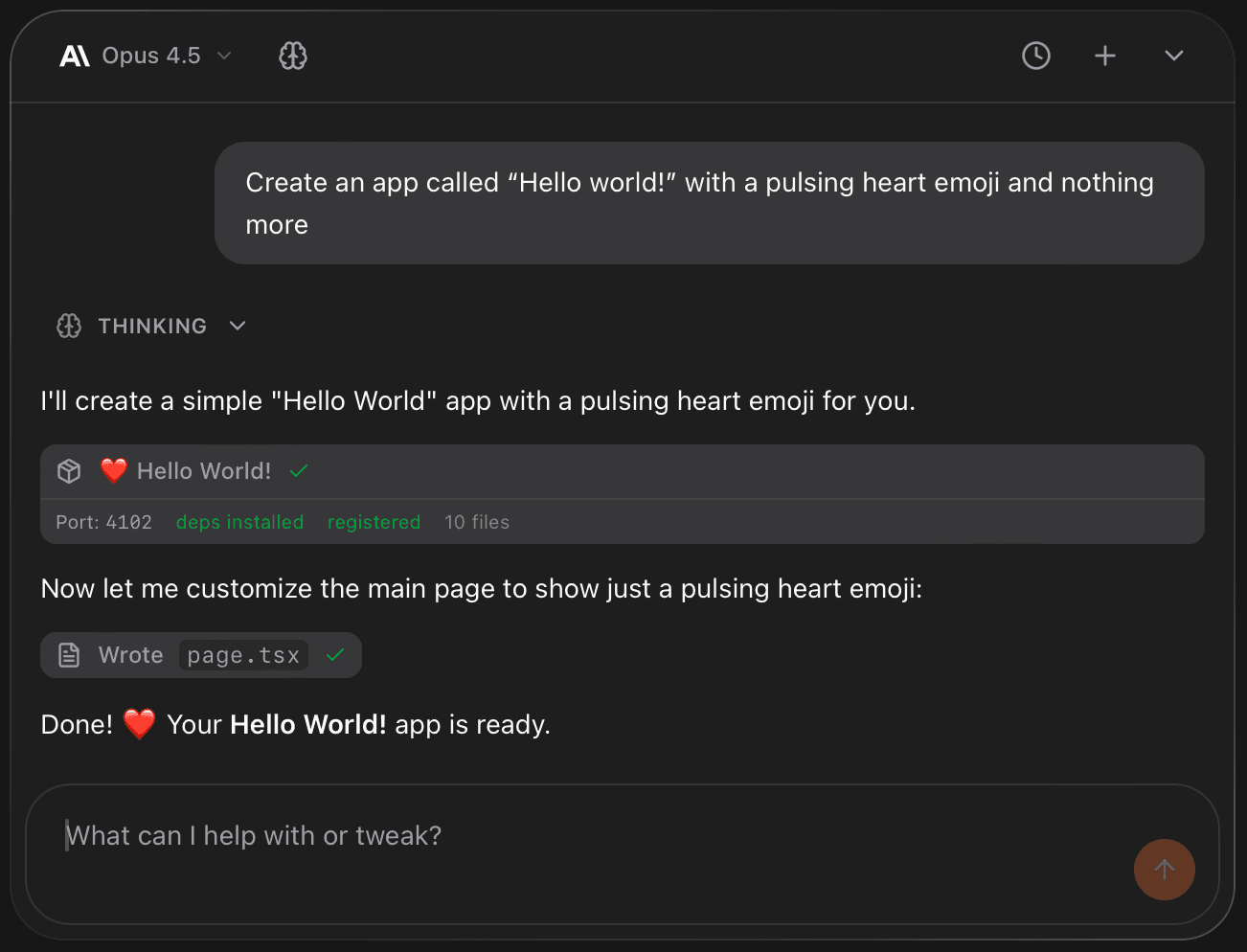 Moldable Agent working locally